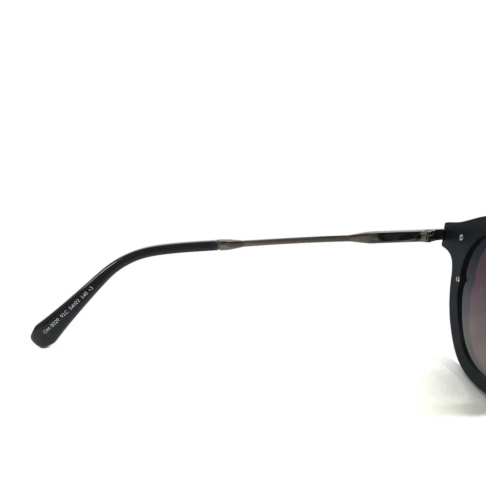 Omega Sunglasses OM0029 91C Matte Black Brushed Gunmetal Frames Gradient Lenses